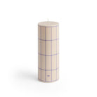Hay Column Kaars Off - White Blauw Check Grid H20 - Hay
