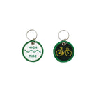 Hightide Stitch Work Sleutelhanger Bicycle Voor-en Achterkant