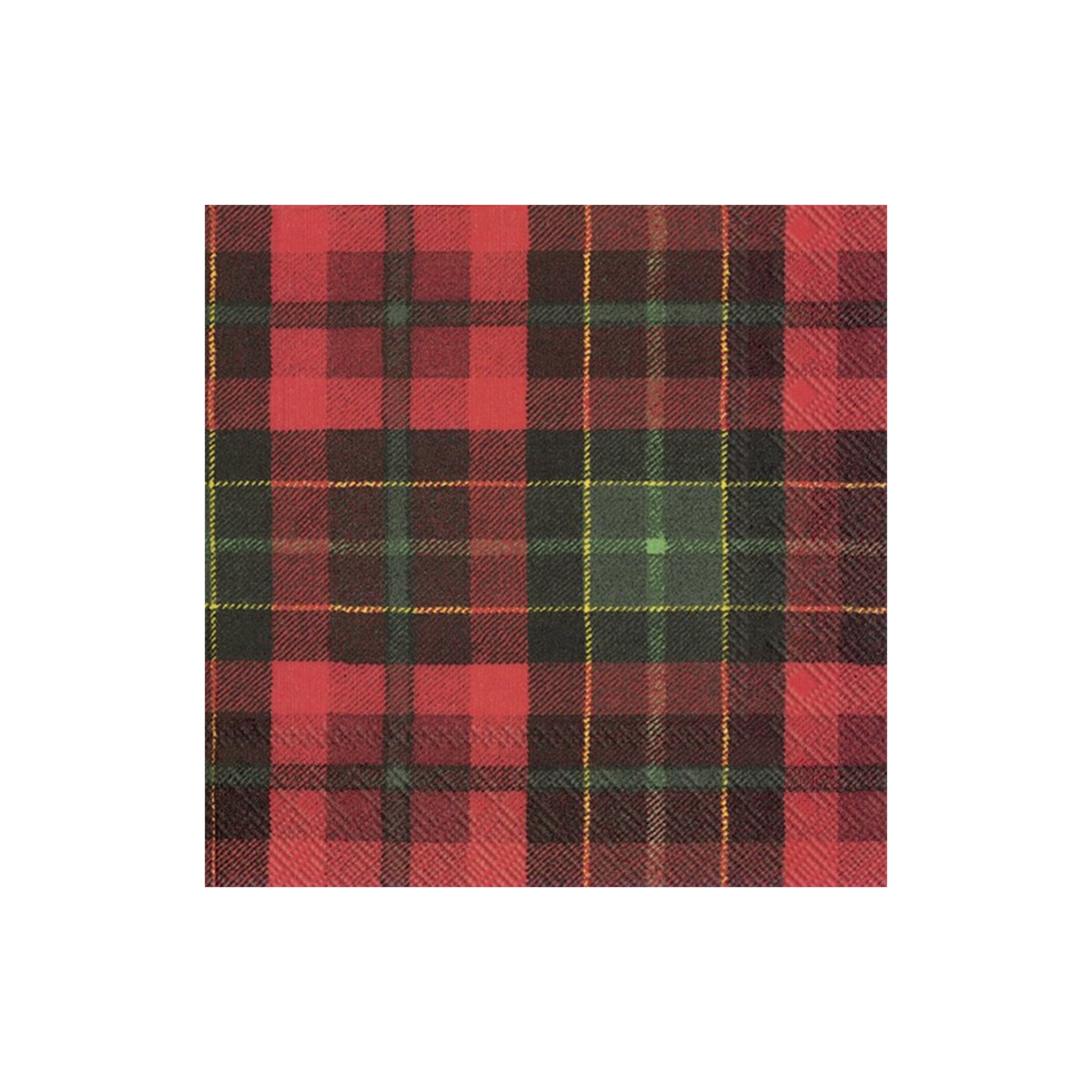 Ihr Papieren Servetten Tartan Red 33/33