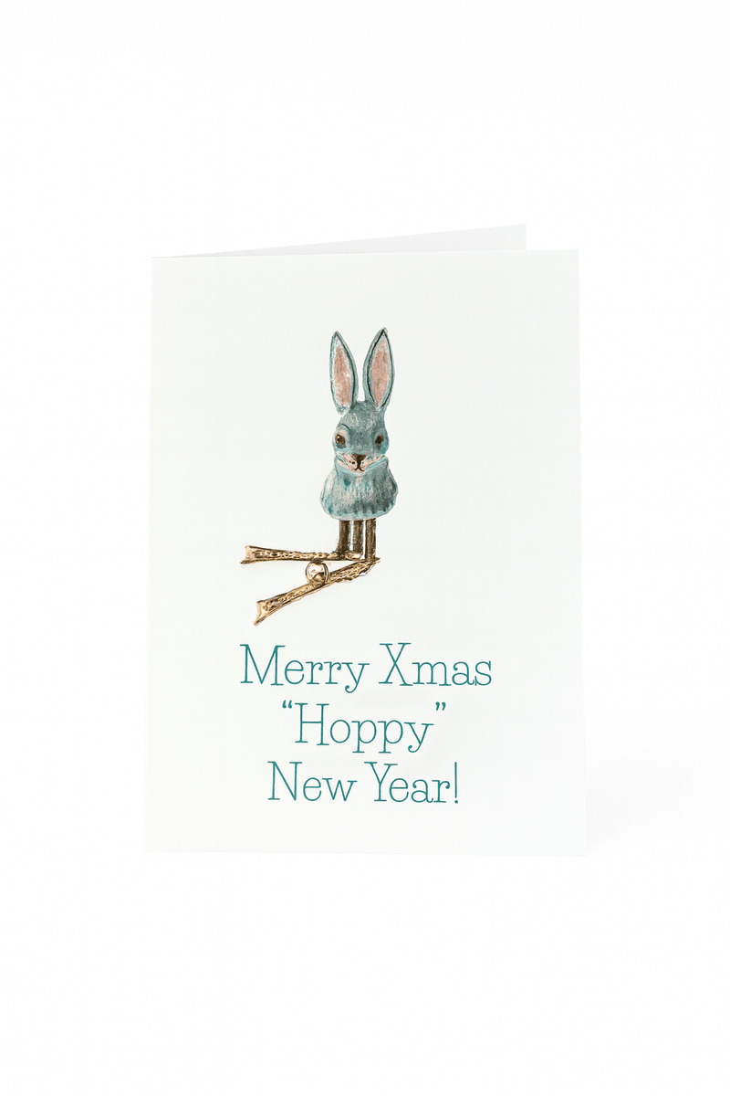 Matriks Christmas and New Year's Card Merry Christmas Hoppy New Year!