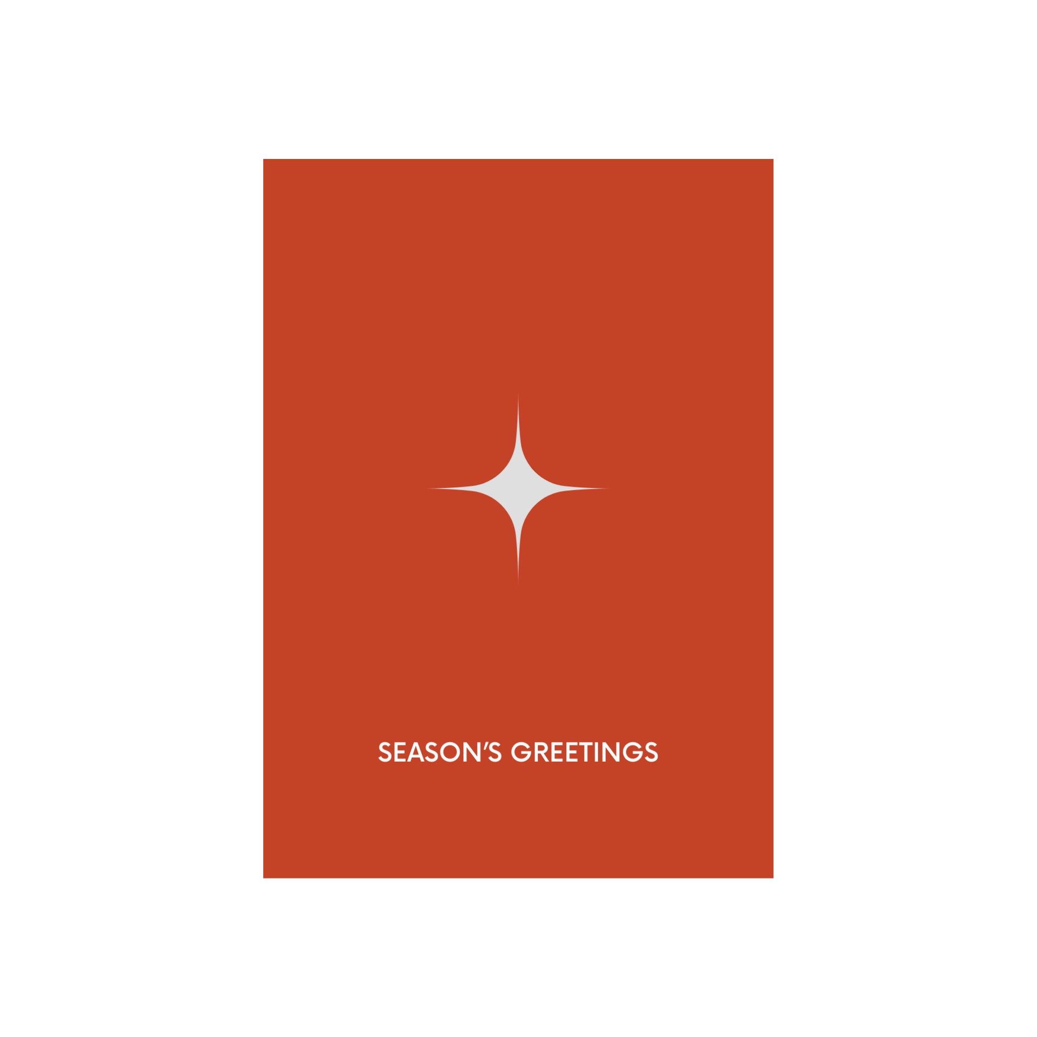 Matriks Kerstkaart Season's Greetings Star