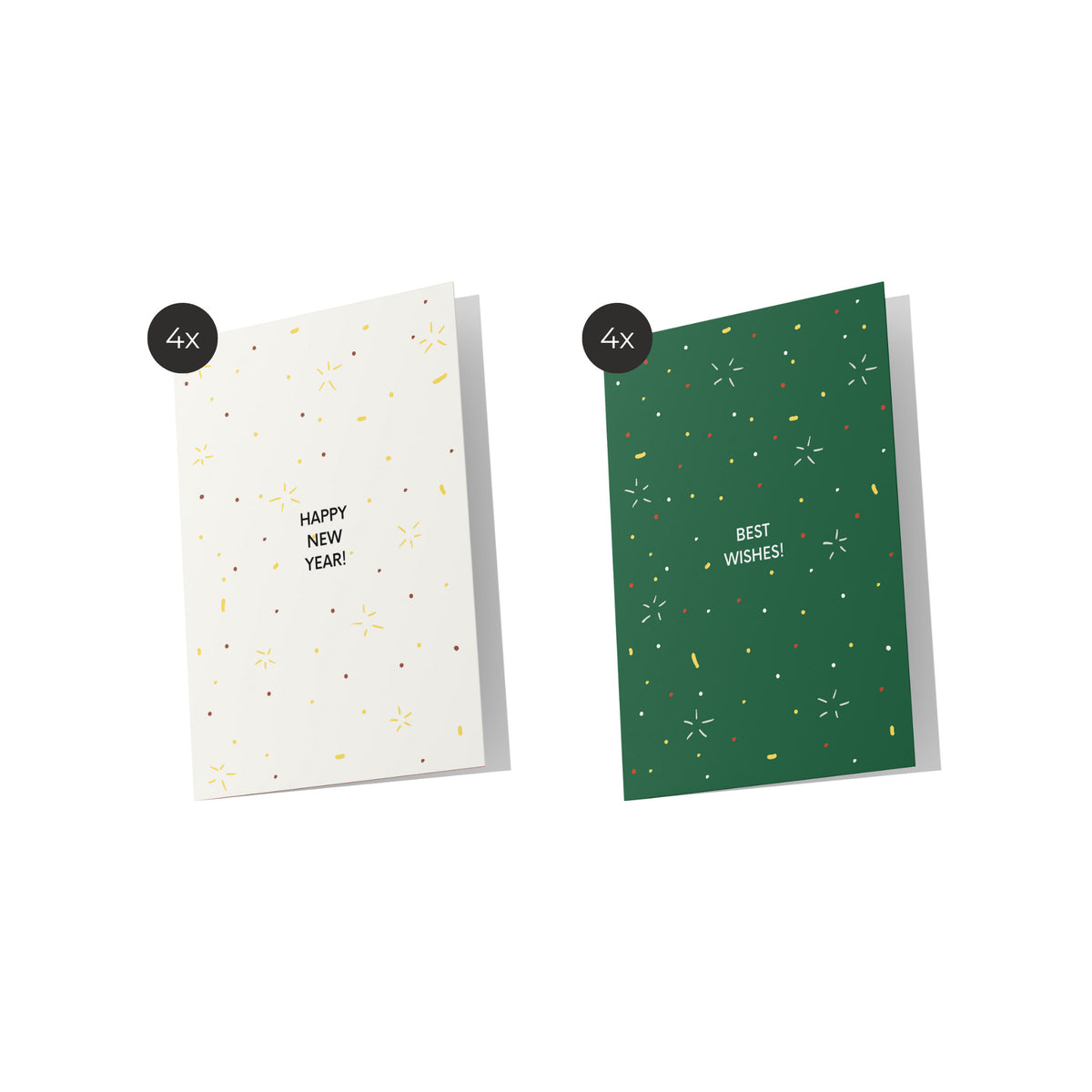 Matriks Christmas Cards Sparkle Set - 8 pcs.