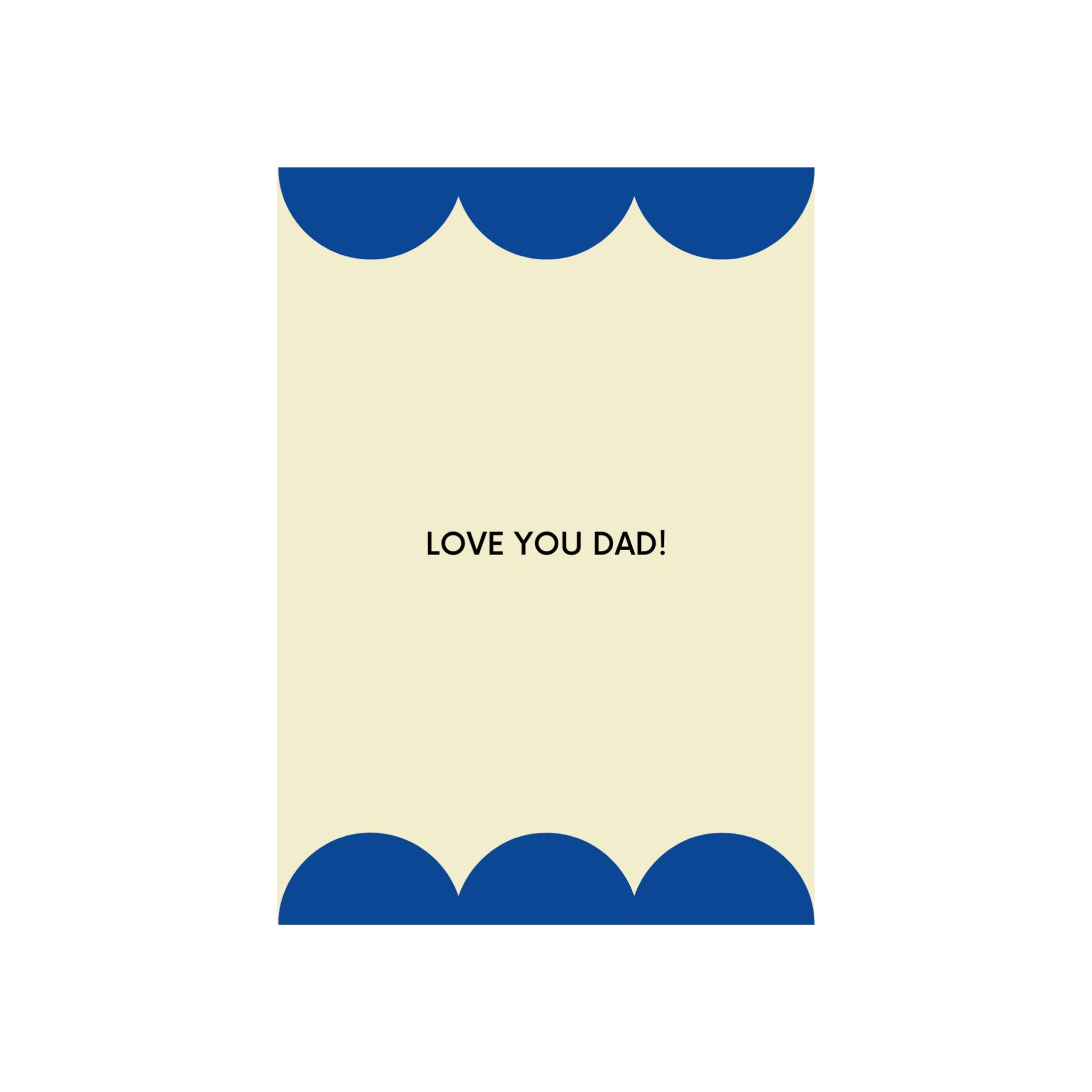 Matriks Postkaart Love You Dad