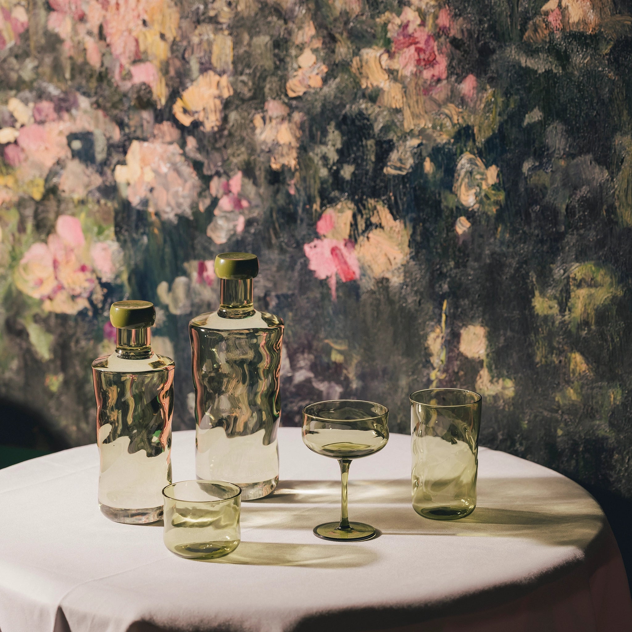 Paveau Swirl Champagne Coupe Moss Groen 26 cl - Paveau