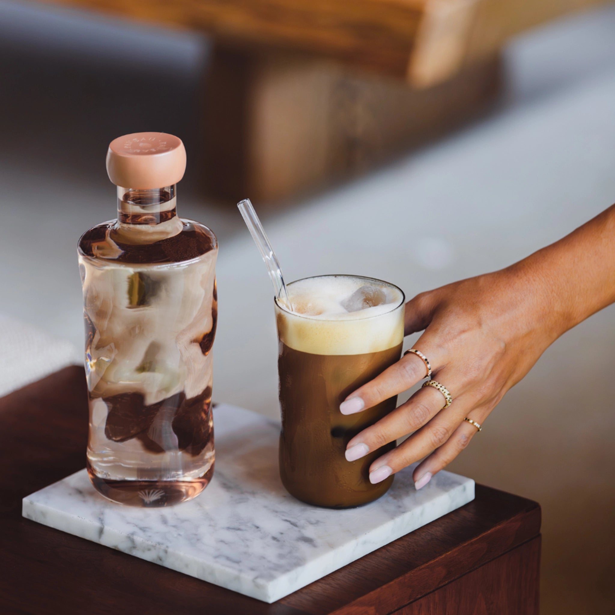 Paveau Swirl Longdrink Glas Glow Beige 46 cl - Paveau