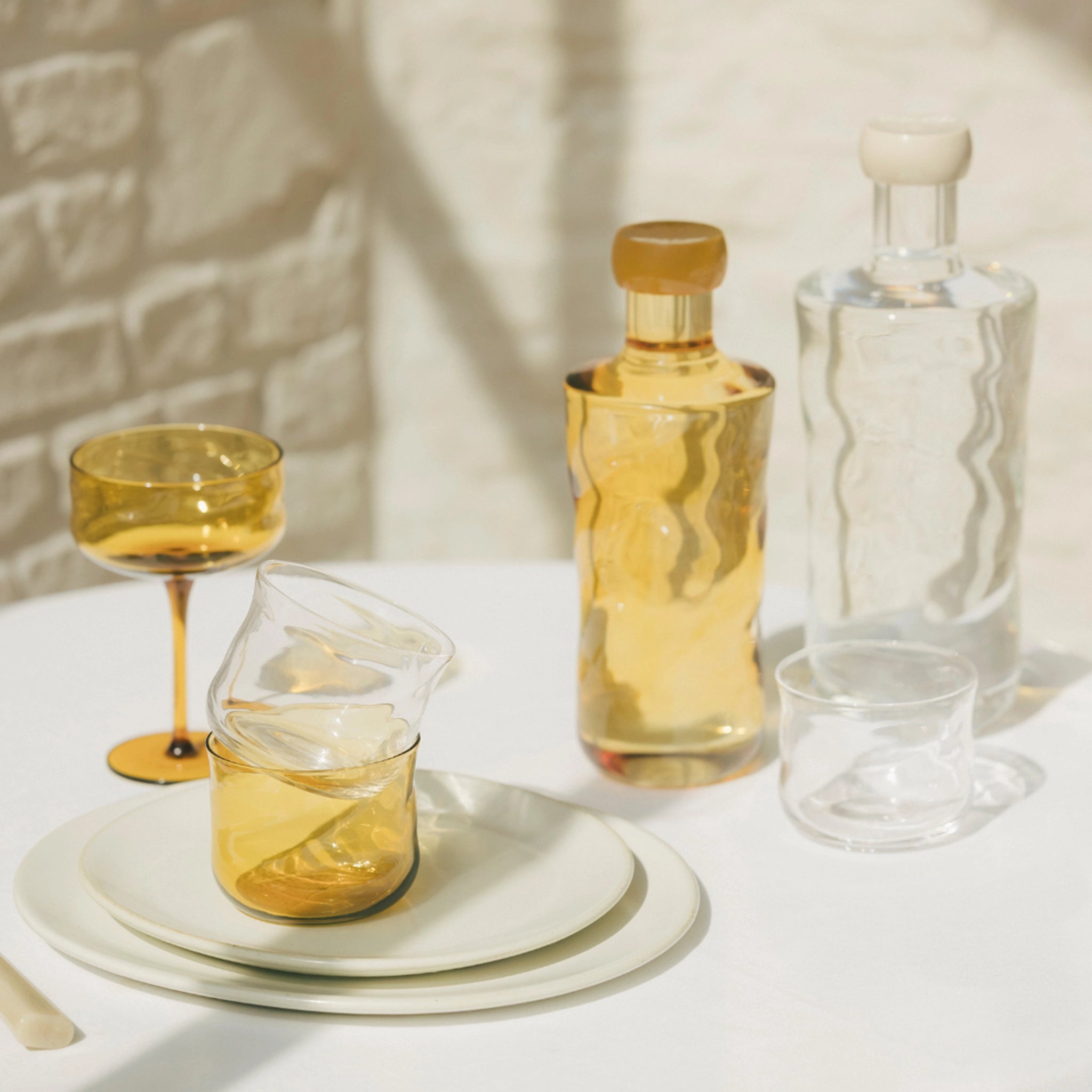 Paveau Swirl Champagne Coupe Dune Geel 26 cl - Paveau