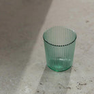 Paveau Waterglas Bondi Green Geribbeld Glas