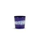 Serax Feast Koffiekop Donkerblauw Swirl-Stripes Wit 25 cl